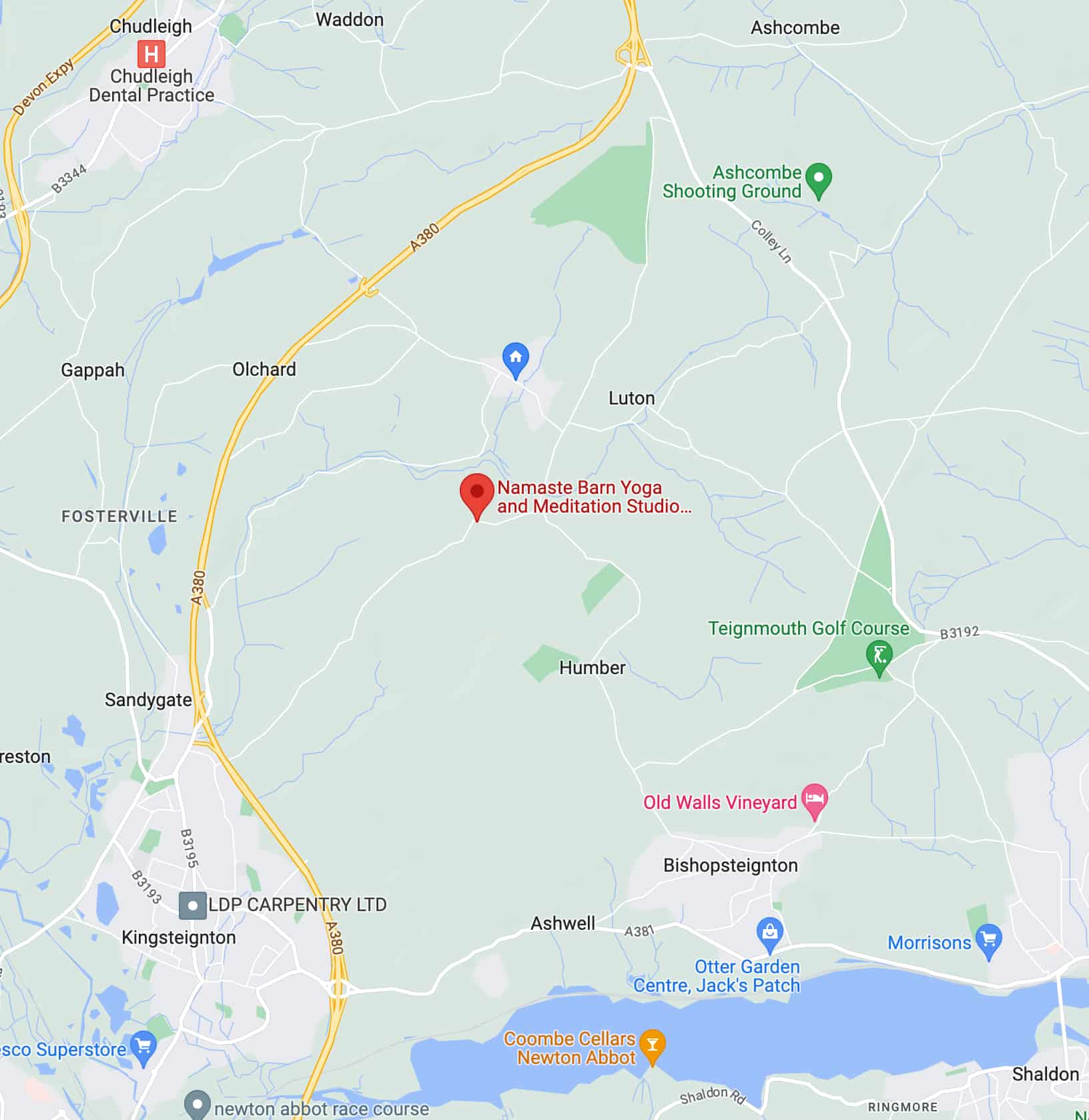 Find Namaste Barn Yoga Studio Newton Abbot